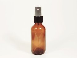 Photo1: 50ml Amber Glass Bottle with Sprayer