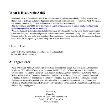 Photo3: Hyaluronic Acid Intensive Hydration Serum with 11 Amino Acids