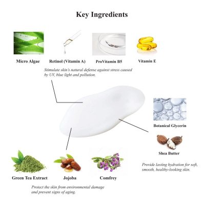 Photo2: 【$8 OFF!!】Multi-Defence Antioxidant Day Cream with Micro Algae and Vitamin A, B5, E ($49.80→$41.80)