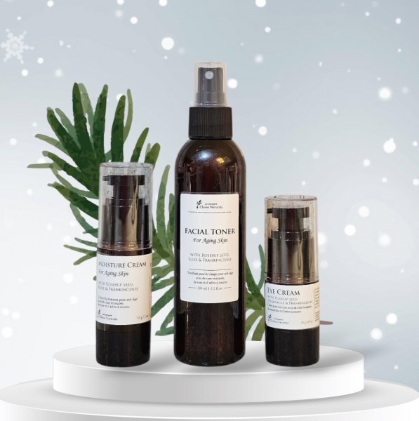 Photo1: Organic Skin Care Set for Dry Skin ($74.50 value)  (1)
