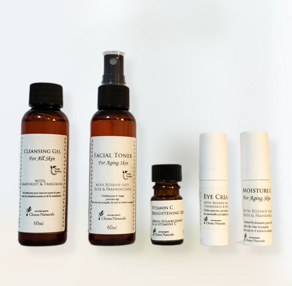 Natural Skin Care Sample Kit for Aging Skin from Canada